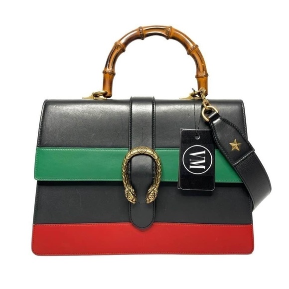 Gucci Handbags - GUCCI • DIONYSUS BAMBOO TOP HANDLE BAG W/ PRICE TAG, TWO STRAPS & A DUST BAG